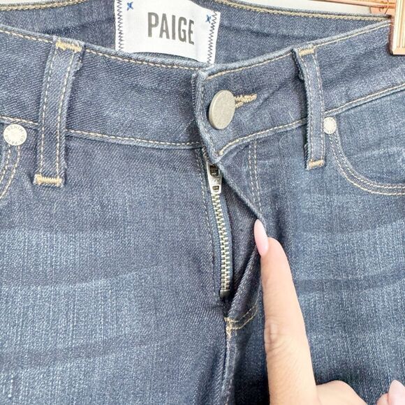 PAIGE | Verdugo Skinny Jeans Zipper Ankles in Amelia Blue Women’s Size 26 (2) - Picture 5 of 10